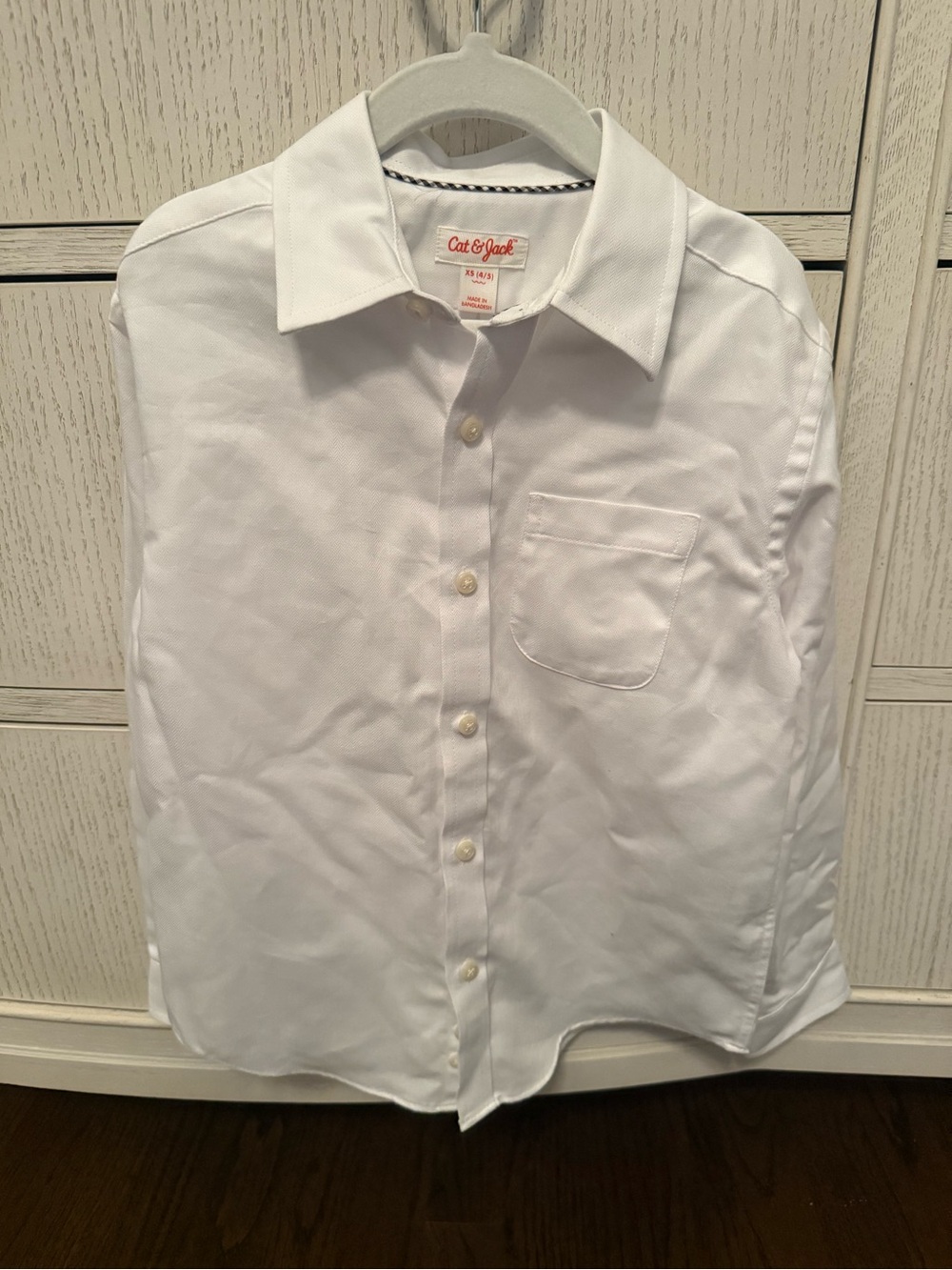 Boys Cat & Jack White Collared Button-Down Shirt